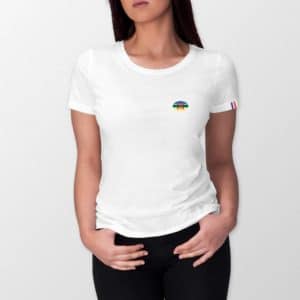 T-shirt Femme Made in France 100% Coton BIO Drapeau