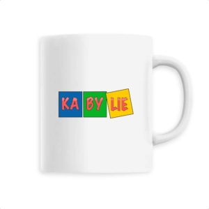 Mug kabylie en céramique couleur blanc