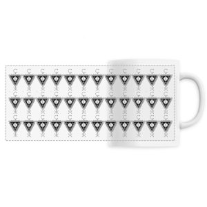Mug céramique motif bijou Kabyle