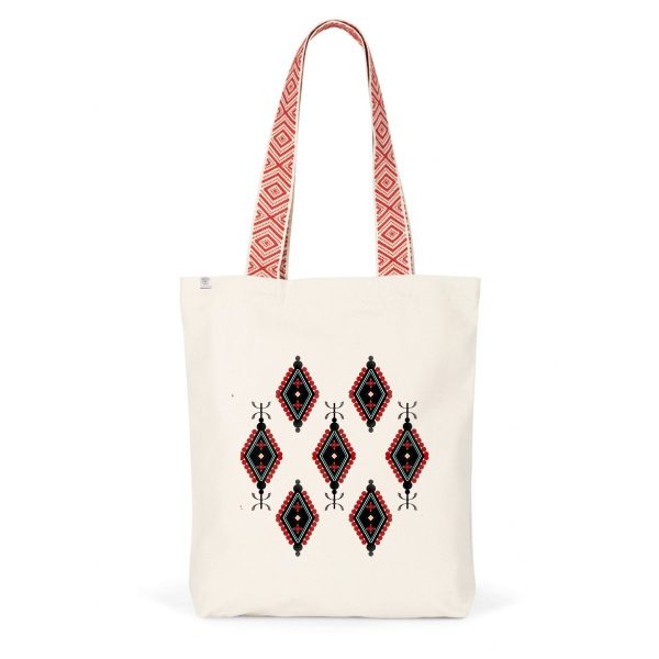 Totebag ethnique Premium motif Amazigh