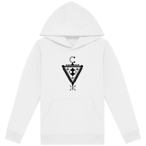 Sweat à capuche Fille premium motif bijou Kabyle